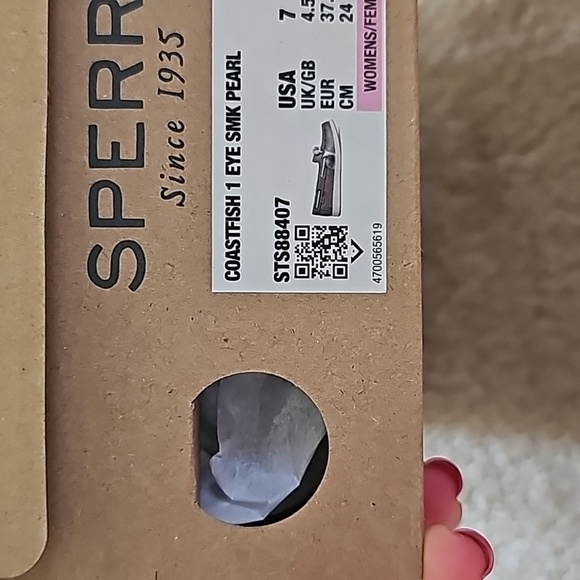 Womens Sperry Coastfish 1 Eye-Tonal Metallic Smoked Pearl - Picture 7 of 8